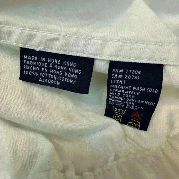 Men’s WHITE TOMMY HILFIGER lightweight cotton zip up JACKET XL Never worn! - Picture 4 of 4